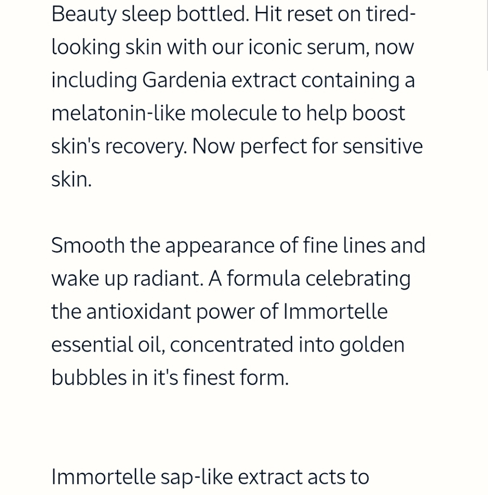 NIB LOCCITANE IMORTELLE OVERNIGHT RESET OIL IN SERUM - Picture 4 of 15